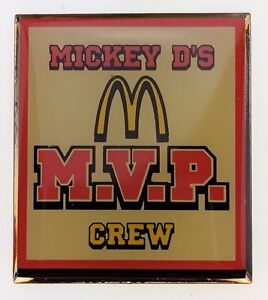 Mcdonald S Mickey D S M V P Mvp Crew Pin Worldwide Convention Badge Employee Ebay