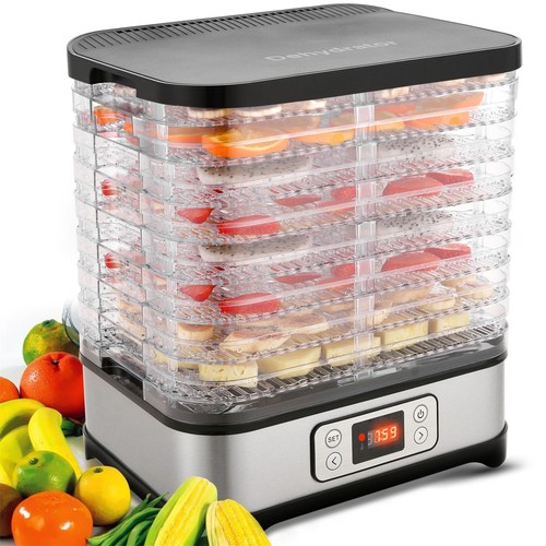 8 Etagen Dörrautomat Edelstahl Dörrgerät Dörrapparat Obsttrockner Dehydrator Neu