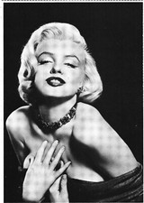 Marilyn Monroe American Actress and Model Portrait Photograph Vintage Postcard