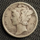 1924 **D**   MERCURY HEAD  SILVER  DIME *(NICE COIN)*   FREE SHIPPING  X9426
