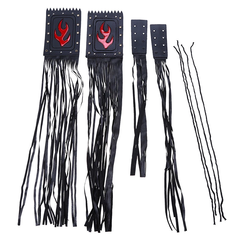 2 черных чехла на рычаги тормозного сцепления на руль мотоцикла с длинными кисточками - Изображение 4 из 4