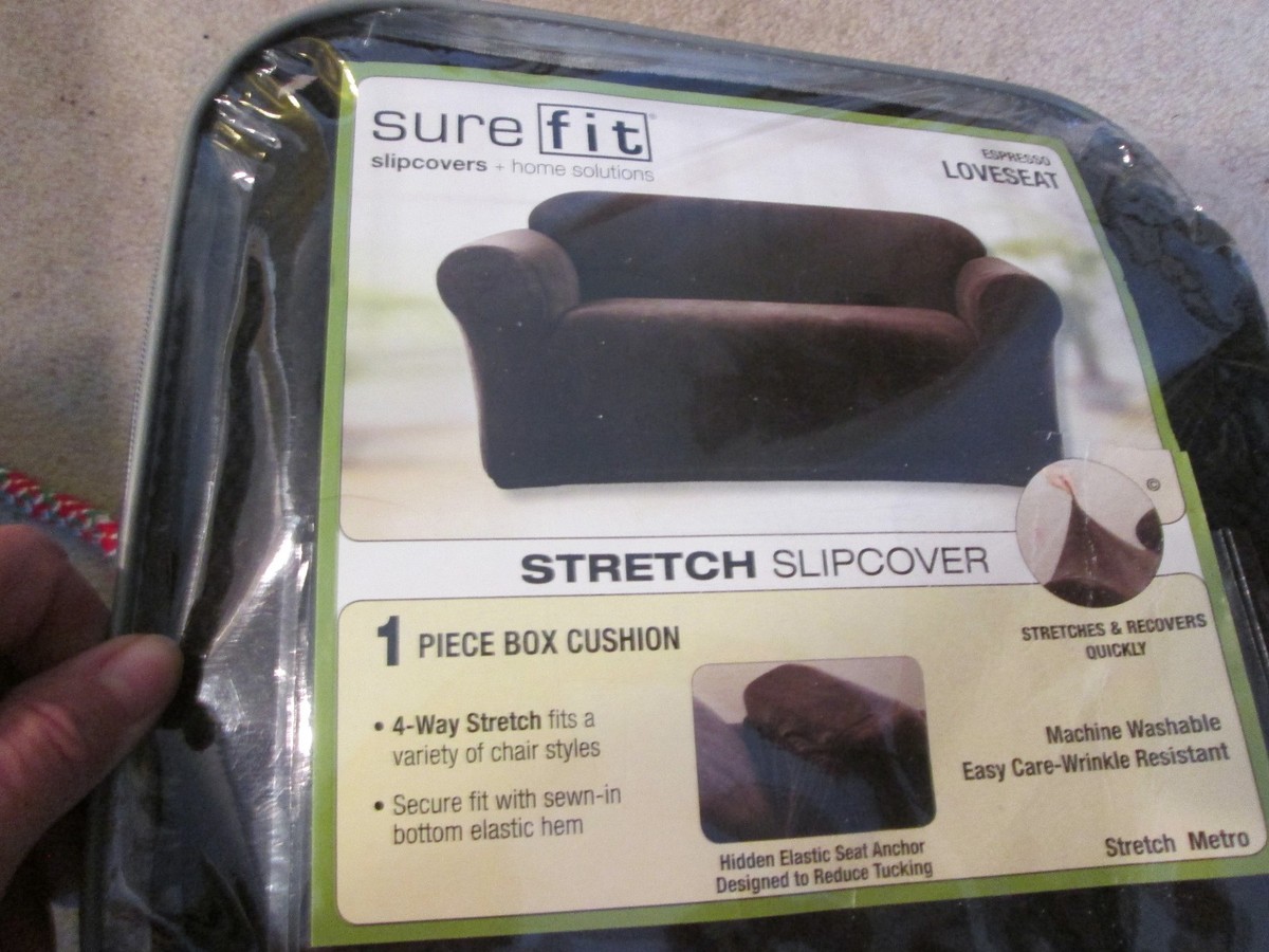 Housse De Siège Sure Fit Stretch Love – Noirâtre/Charbon – Taille Unique