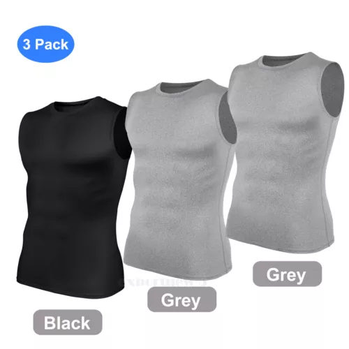 Gilet dimagranti uomo sport abbigliamento attivo top shapewear camicia compressione body shaper - Foto 35 di 36