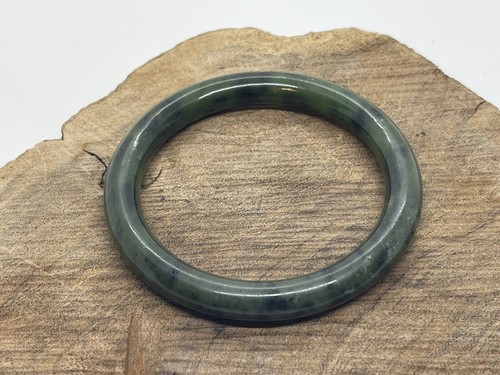 Nachlass Natur Jadeit Jade Grün Armreif Armband 7 1/2 10mm