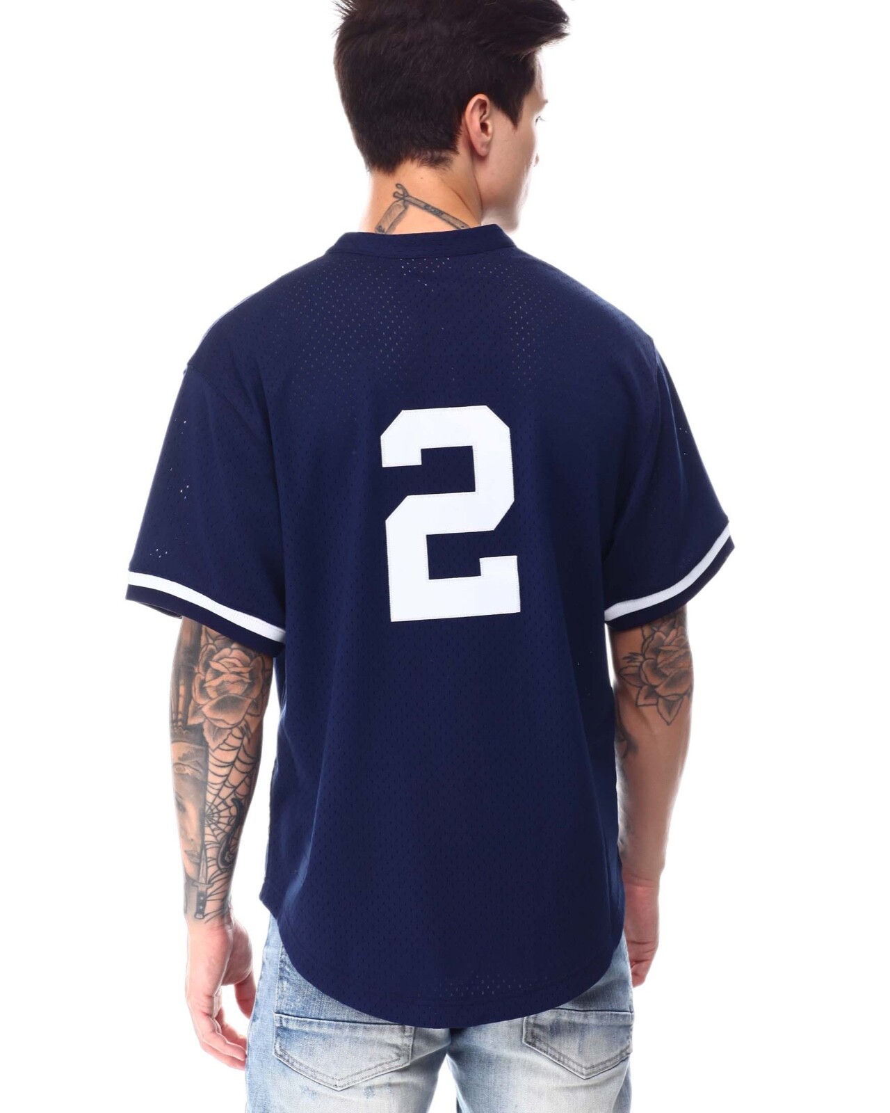 Mitchell & Ness NY Yankees 1995 Derek Jeter Authentic Batting BP 2-Button Jersey