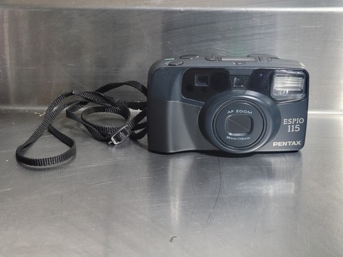 Pentax Espio 115 Black 38-115mm Point & Shoot 35mm Film Camera Tested. - Picture 2 of 8