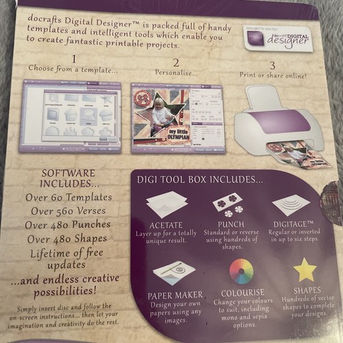 NEW Docrafts papermania Portobello Road cd rom Digital Designer Craft Pc / Mac - Picture 7 of 8
