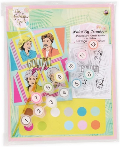 Set of (3) The Golden Girls TV Show Paint By Numbers Board Set Brush 12 Colors - Picture 4 of 5