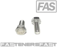 (25) 5/16-24x3/4 Stainless Steel Hex Cap Screws FT Hex Bolts (UNF) FINE THREAD