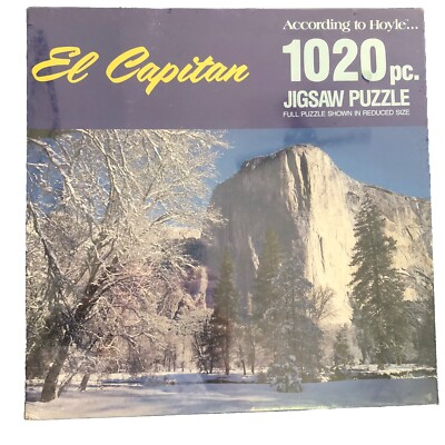 NIB Jigsaw Puzzle El Capitan 1020 PC 28 x 25.75  Build Gift Snowy Rock & Trees