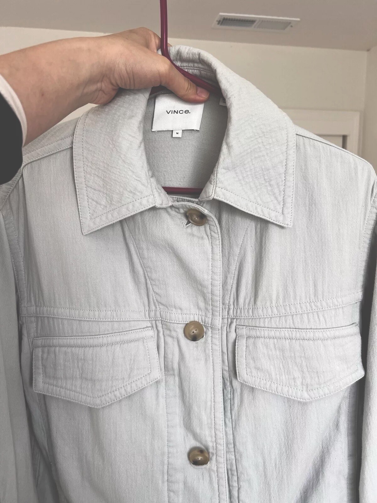 Vince Button Jacket Size Medium - image 8