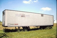 ROCK ISLAND MOTOR TRANSIT TRAILER jul97 kodachrome train photo slide 35mm