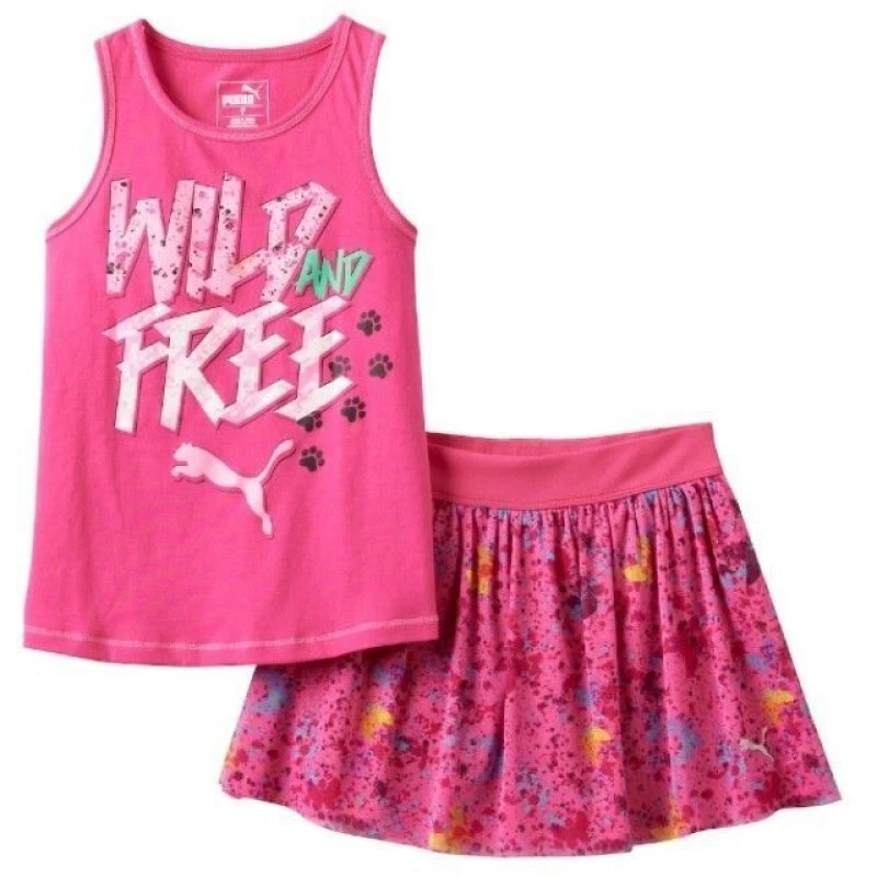 Puma Baby Girls Wild & Free 2-Piece Tank Top and Skort Set