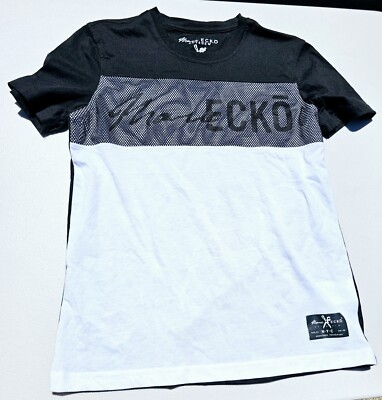 NEW W/O TAGS Marc Ecko Cut And Sew Men's Sz Small Black And White Mesh T-Shirt