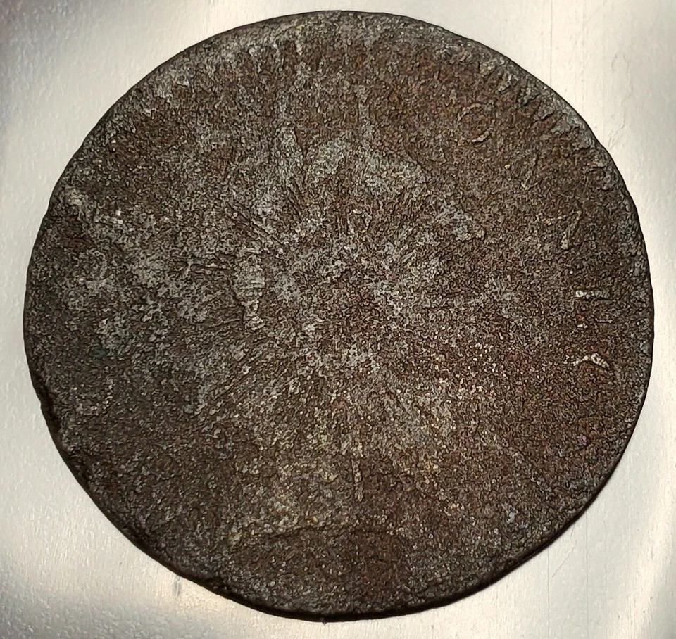 Busto colonial de cobre 1788 Connecticut enviado por correo derecho golpeado sobre Nova C. M 3-B.1 Foto 2 de 2