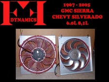 FFD EXTREME ELECTRIC COOLING FAN KIT STAGE 5: GMC SIERRA CHEVY SILVERADO 67-05