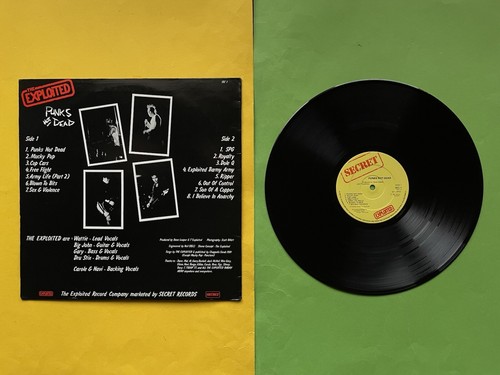 The EXPLOITED Punks not Dead LP Vinyl 1981 Punk SEC 1 st Secret Record Box NM 80 - Bild 2 von 8