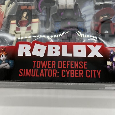 ROBLOX Action 6 Figures TOWER DEFENSE SIMULATOR CYBER Angel CITY Playset