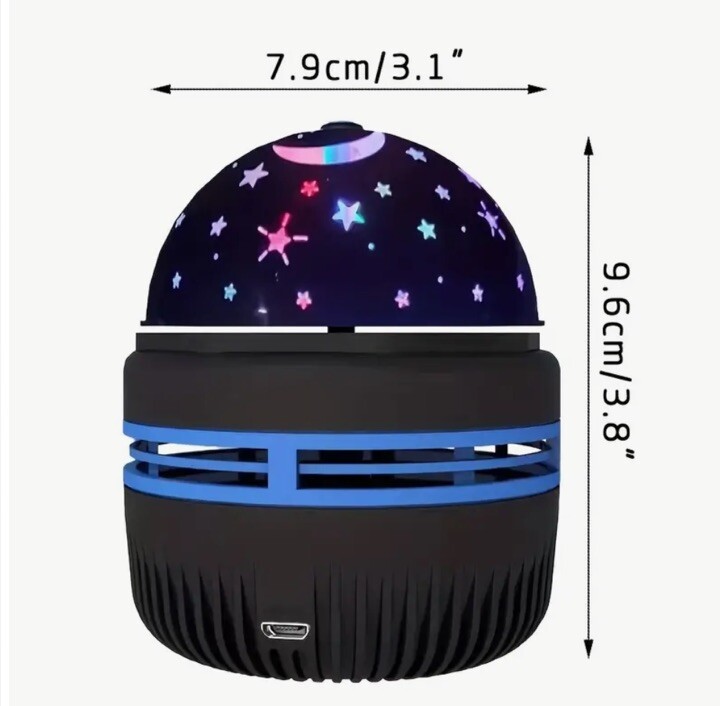 Mini Star Fun Projection Night Light Lamp LED Game Room