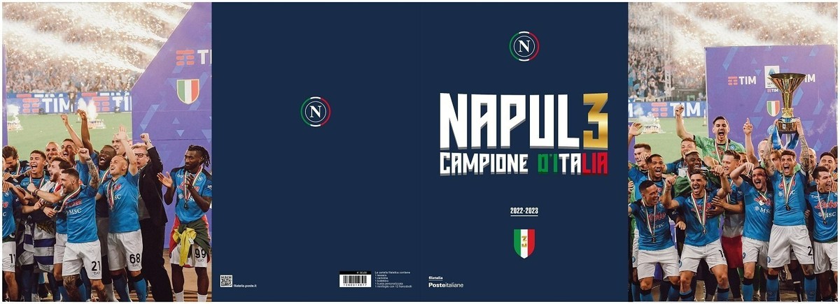 2023- Italia Medaglia D’argento Napoli Campione D’Italia FDC Con Annullo Speciale - Foto 12