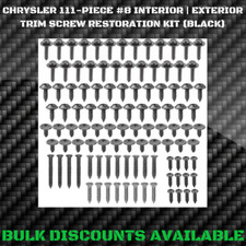 Chrysler Car Truck Interior Exterior Molding Engine Bay Trim Screws 8 Black