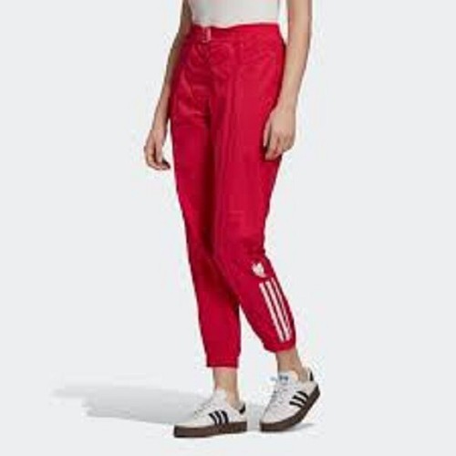 scarlet red adidas pants