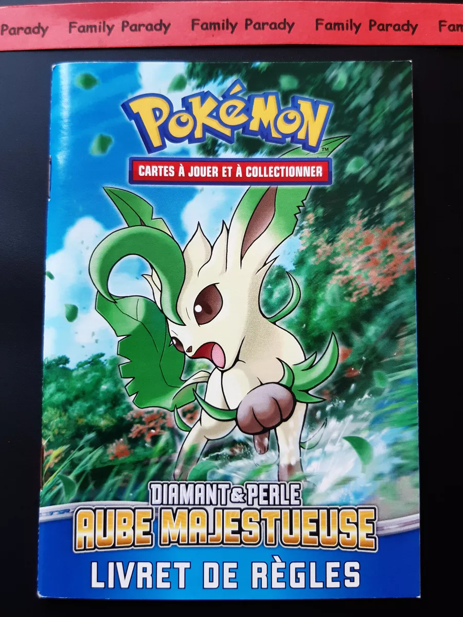 Booklet Rules Of Game Pokemon Card Diamond And Pearl Dawn Majestic French