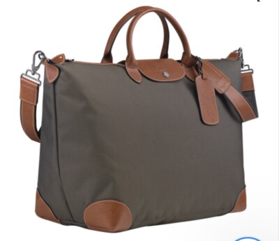 longchamp leather duffle bag