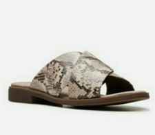 Image of Clarks  Ladies * Declan Ivy * Taupe Snake Sandal UK Size 6 D 