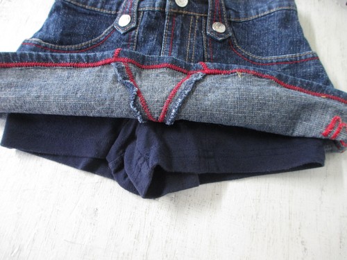 Pantalones de mezclilla POLO ASSN para niñas, talla 6, rojo blanco y azul - Imagen 4 de 5