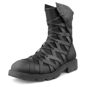 botas negras para hombre