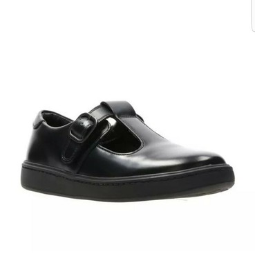Clarks Older Girls Street Soar Y Black Leather School Shoes Uk Size 6 5 G Eu 40 Ebay