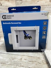 Commercial Electric TV Multimedia Recessed Box White