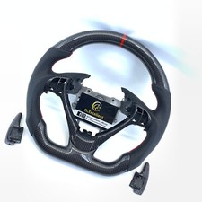 For Acura RDX TL ILX ZDX 2009 - 2022 real glossy carbon fiber steering wheel