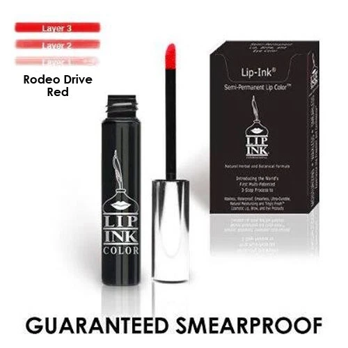 LIP-INK® Organic Vegan 100% Smearproof Trial Size Lip Kit - Rodeo Drive Red