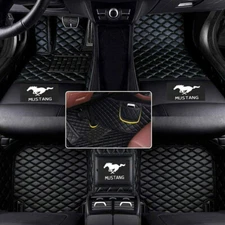 For Ford Mustang 1994-2025 Car Floor Mats Luxury Custom Set All-Weather Carpets