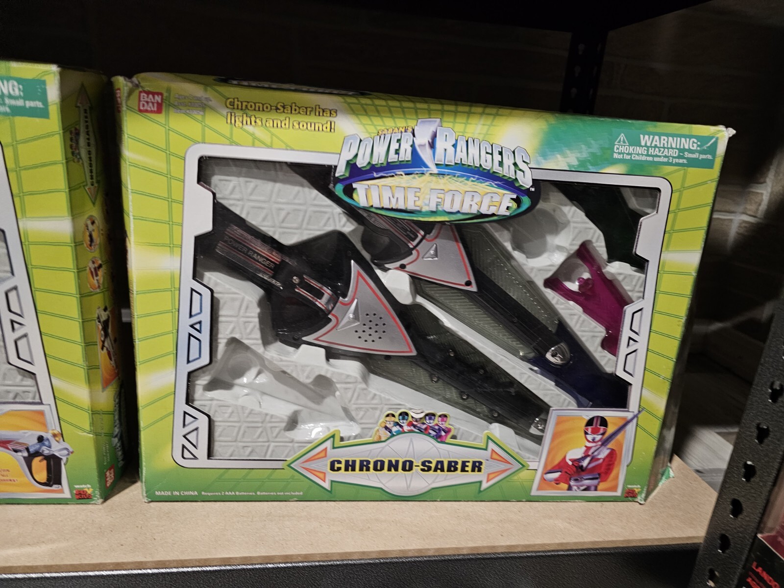 Vintage Bandai Power Rangers Time Force Chrono Saber Complete W/Box Works