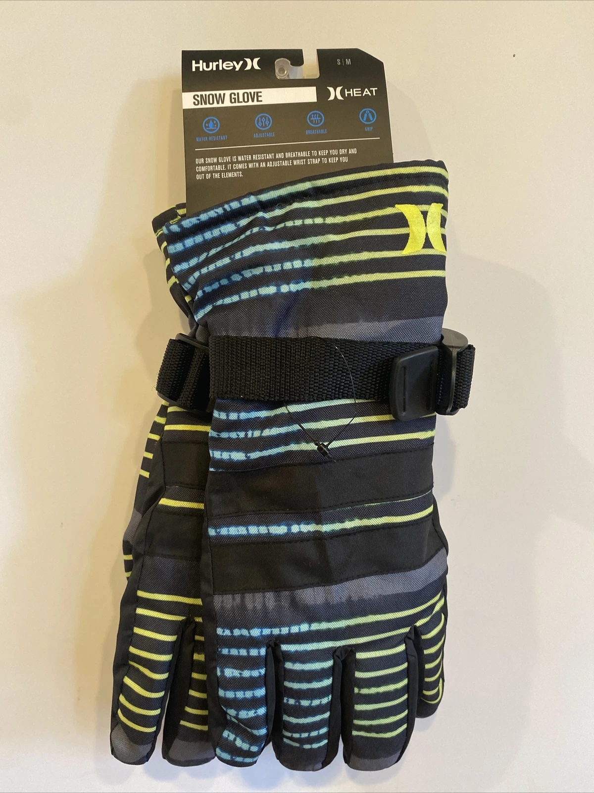HURLEY Gray & Blue Heat Block Water Resistant Snow Gloves Size S/M Snowboard NWT
Opens in a new wind