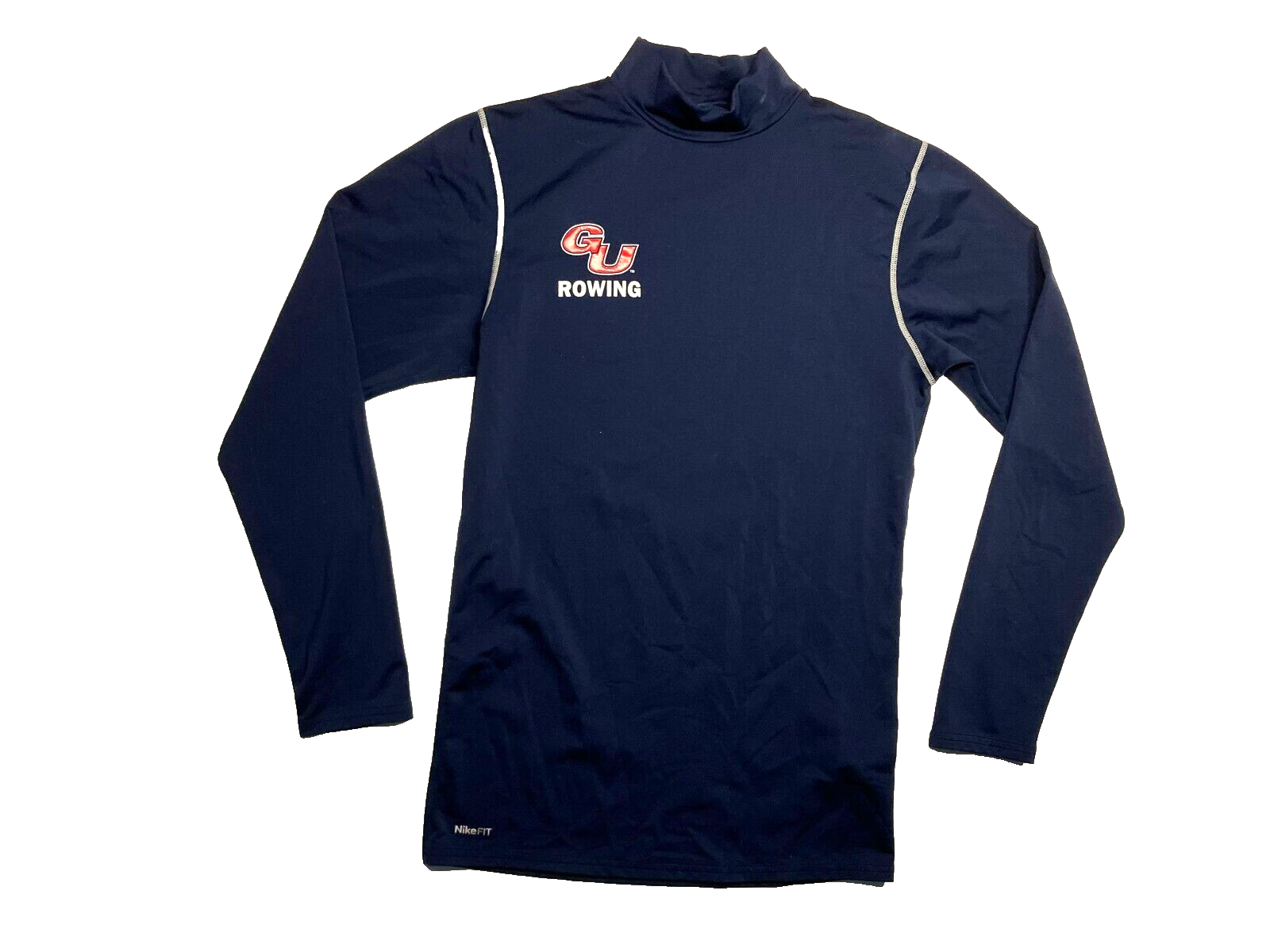 FILA GONZAGA ZAGS Nike Pro Fit COLLEGE CREW TEAM SHIRT Compressione Canottaggio Palestra Uomo L
