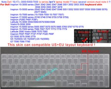 US Keyboard Skin Cover for Dell Inspiron 5565 5567 5570 5575 5665 5765 5767 5770