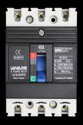 DORMAN 40 AMP 25kA DREIPOLIG MCCB LOADLINE GN3P40