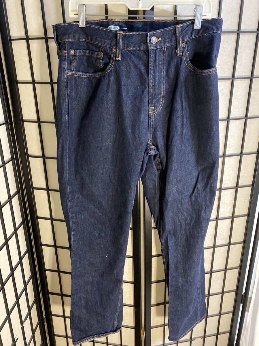 Old Navy Jeans Mens Blue Straight Fit Denim Size 36x32 | eBay