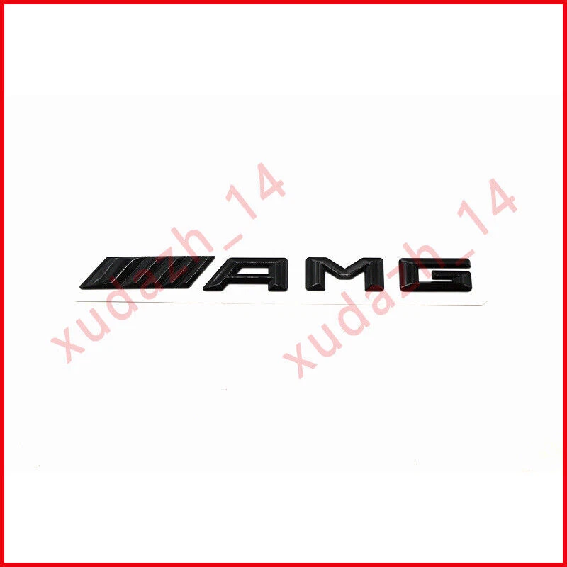 Juego de logotipo de insignia negro brillante emblema estrella trasera C43 AMG BITURBO para W205 Foto 3 de 4