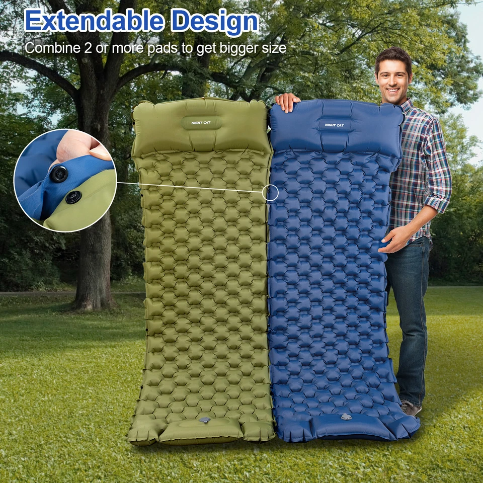 Sleeping Pads Mat for Camping Backpacking Hiking Ultralight Compact Comfortable - Image 3 of 4