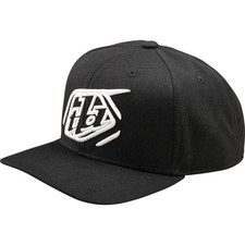 Troy Lee Designs Snapback Cap Badge Curved - Schwarz