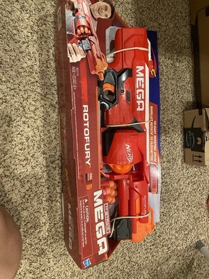 Nerf N-Strike Mega RotoFury Blaster  NIB 90ft