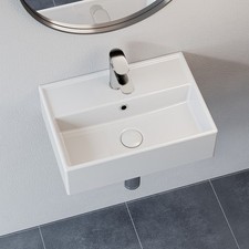Lavabo da appoggio, sospeso o da appoggio in ceramica Horow