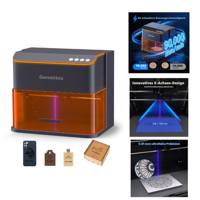 Genmitsu Kintix Galvo Laser Graviermaschine 5000mW, Klasse 1