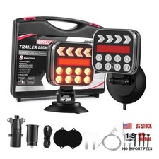 Wireless Trailer Lights Magnetic - Adjustable Magnetic Tow Light with 2
