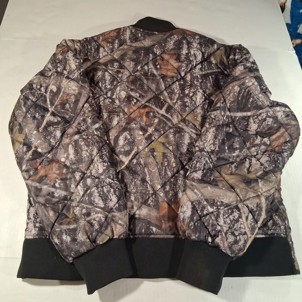 Dickies Diamond Quilted Fall Winter Jacket Green Camo Men’s Size Large Warm - Image 3 of 4